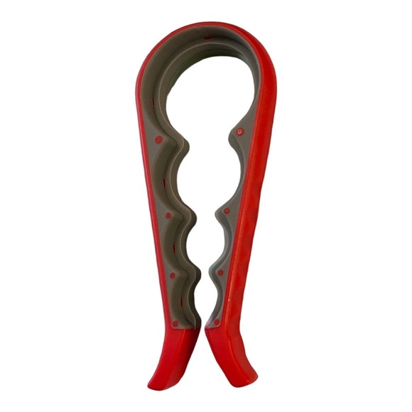 Set Of Red Silicon Spatulas And Jar Opener - Picture 4 of 9